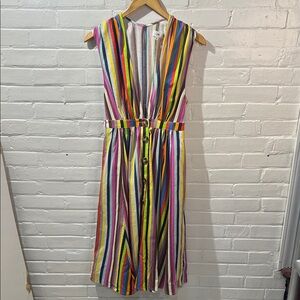 LPA Sleeveless Shirred Dress